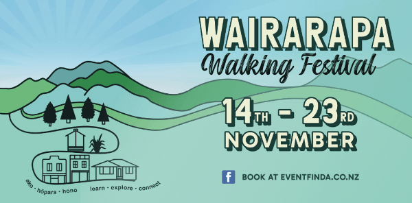 Ad Banner for the Wairarapa Walking Festival from the 14th to 23rd November 2025.